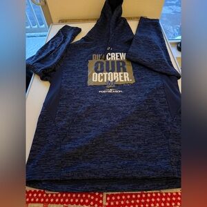 Brewers Navy and Gold Postseason Hoodie